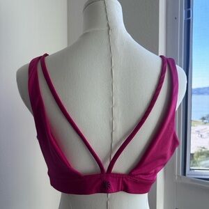 Athleta Vibrant Pink Sports Bra XL